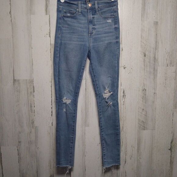 Gap Women's Blue Favorite Jeggings Light Wash Regular Fit Size 0/25 - Picture 3 of 11